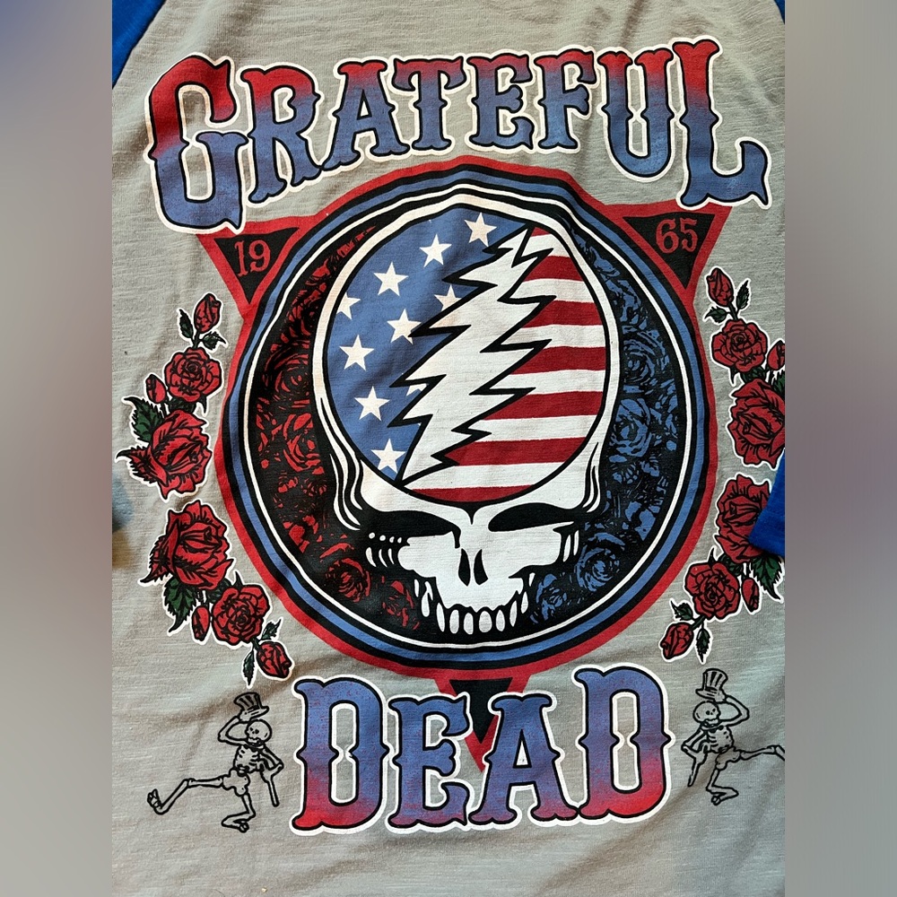 1965 Grateful Dead 3/4 raglan sleeve Women’s Size large - Picture 2 of 3